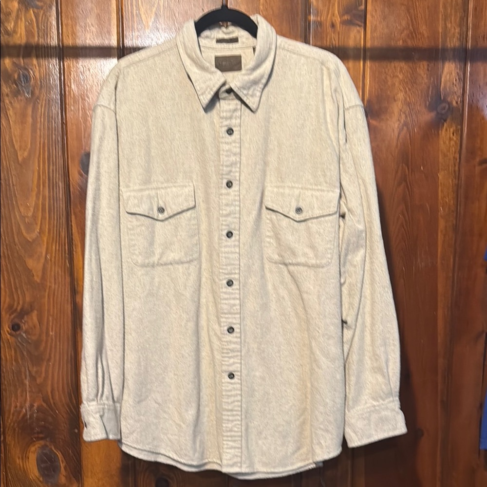 St. John's Bay Tan Lightweight Shirt Jacket